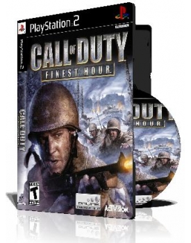 Call of Duty  Finest Hour با کاور کامل و قاب وچاپ روی دیسک